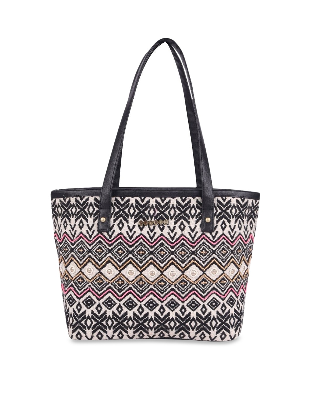 

ASTRID Black & White Printed Tote Bag