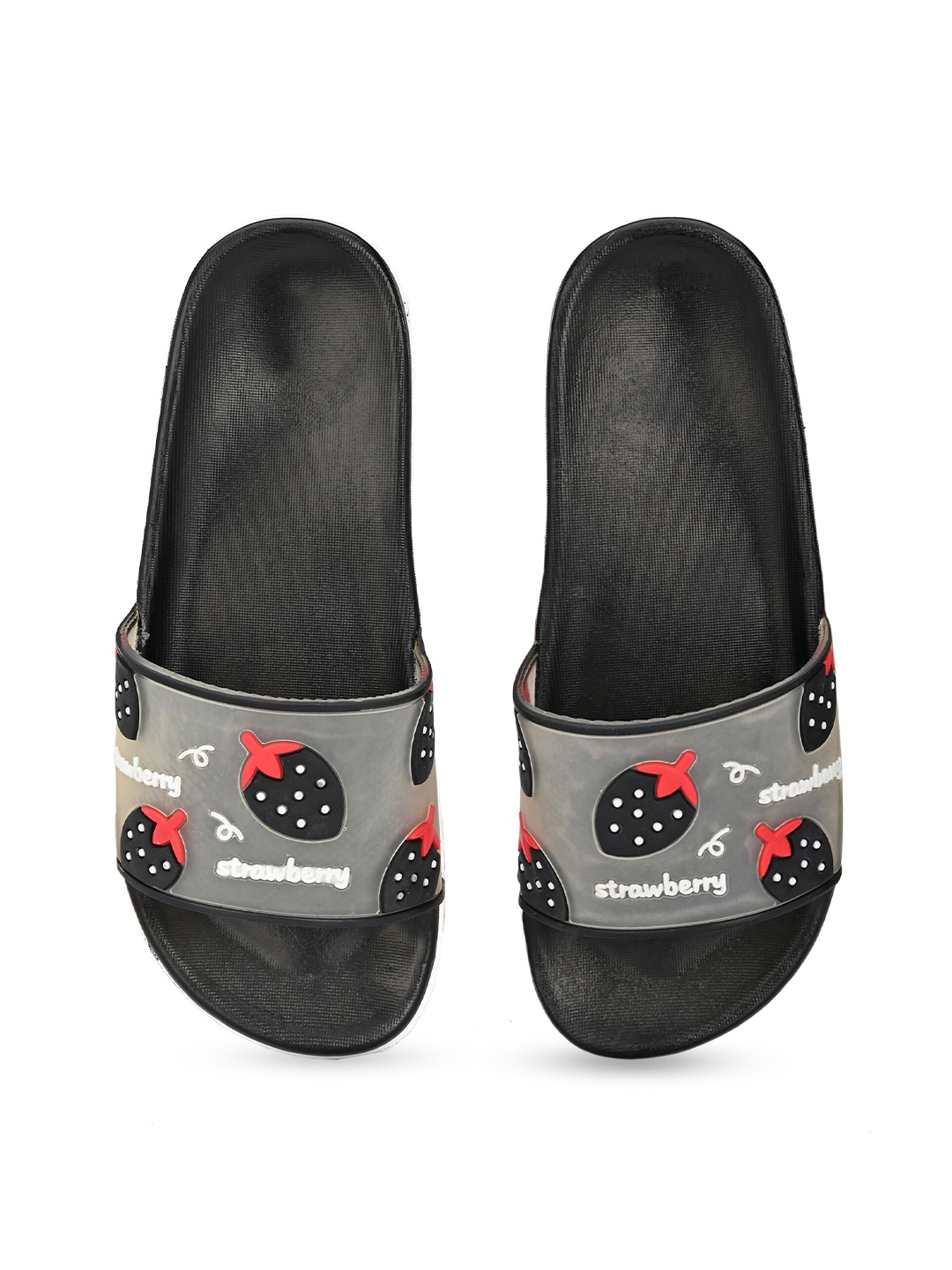 

Prolific Women Black & White Printed Sliders