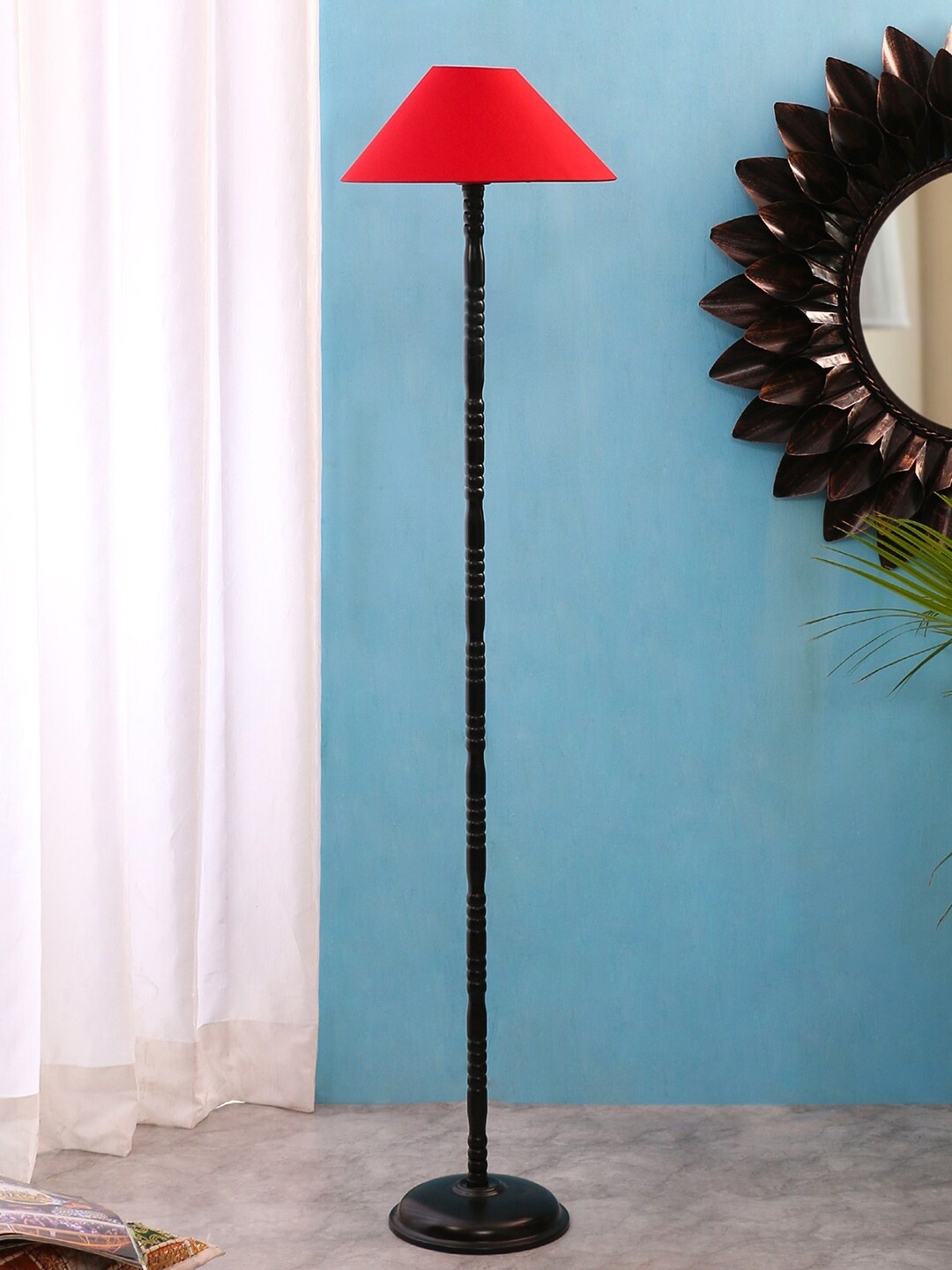 

Devansh Red Solid Traditional Club Lamp