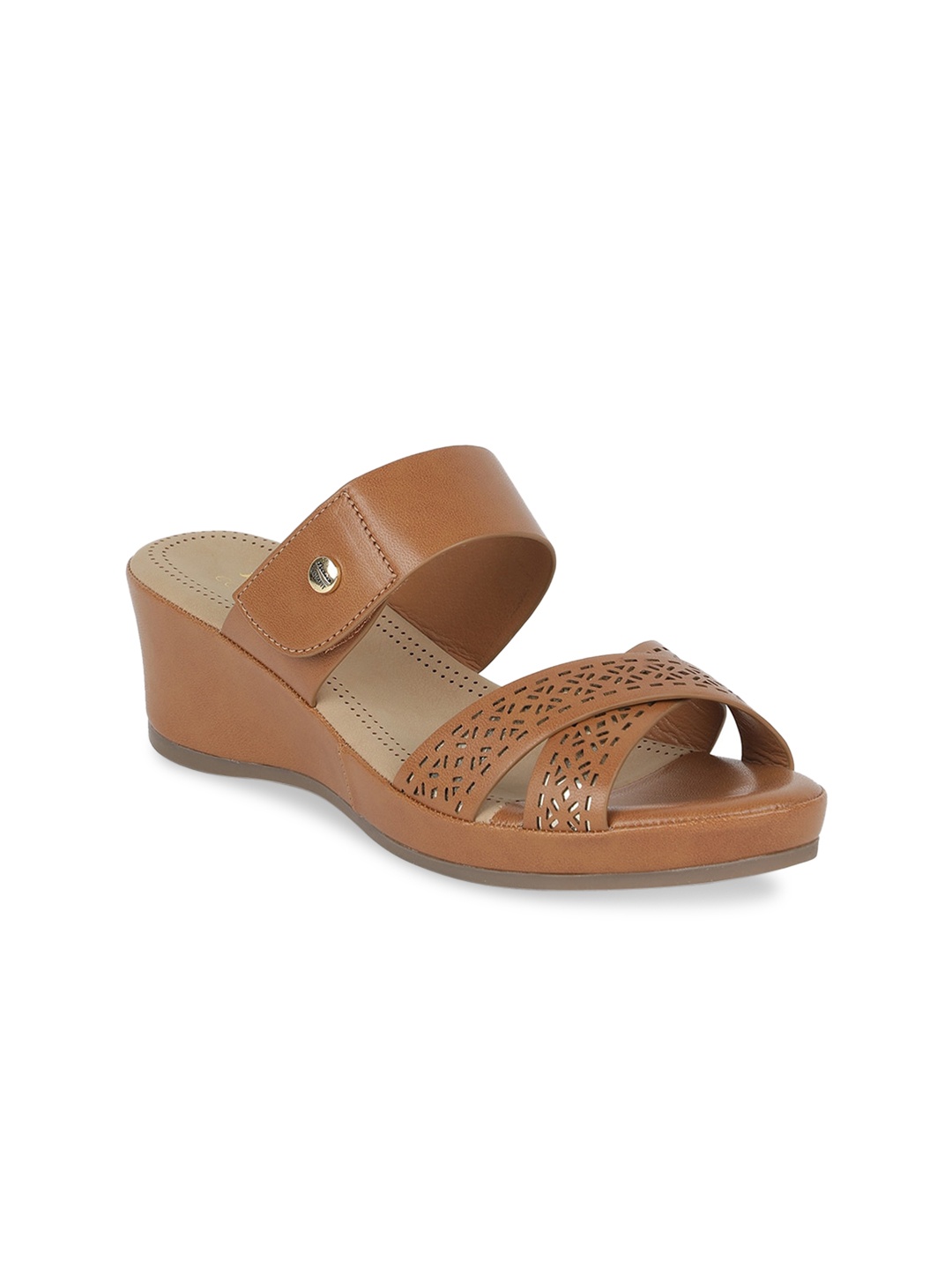 

Bata Women Tan Solid Peep Toes