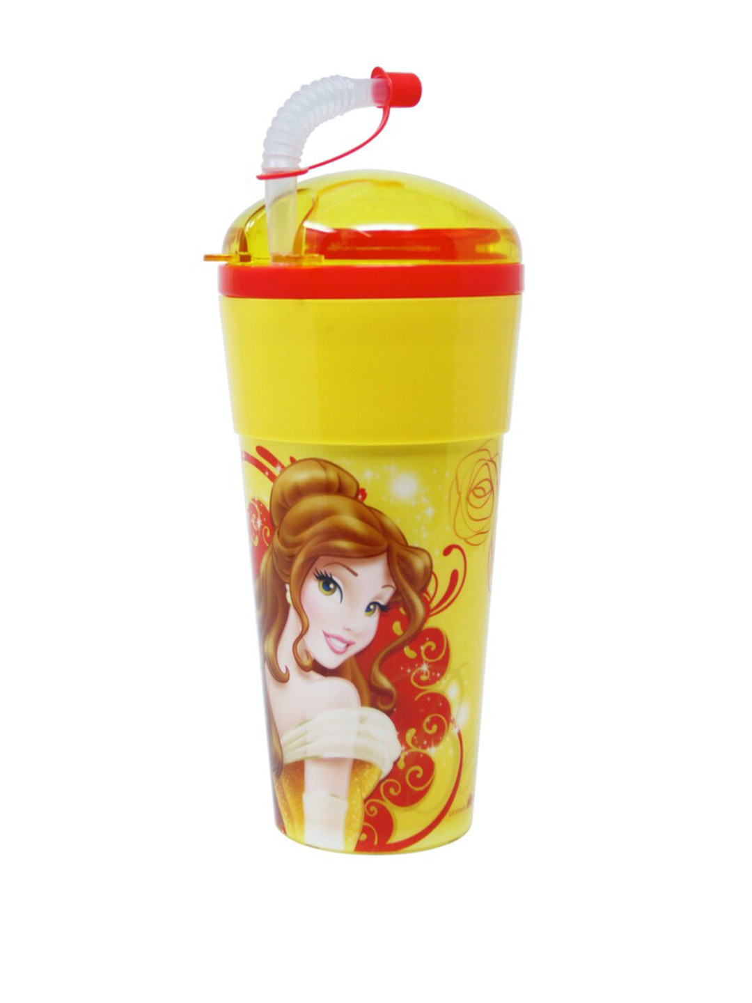 

Disney Girls Yellow & Red Princess Printed Water Bottle 470 ML