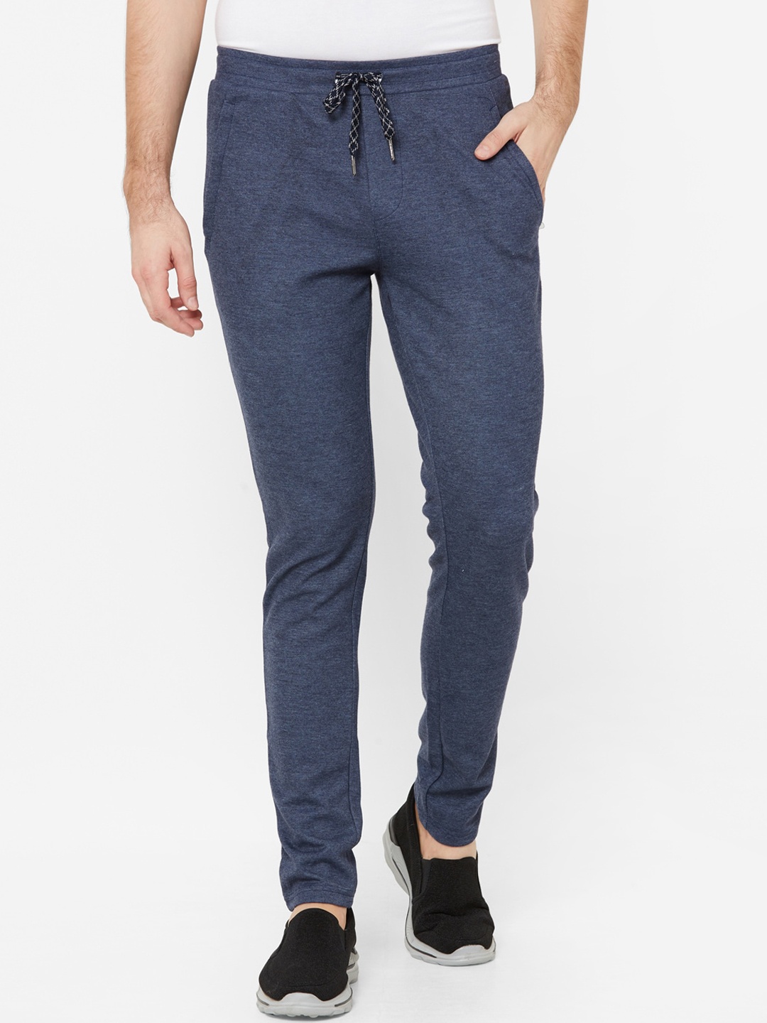 

Sweet Dreams Men Navy Blue Solid Straight-Fit Track Pants