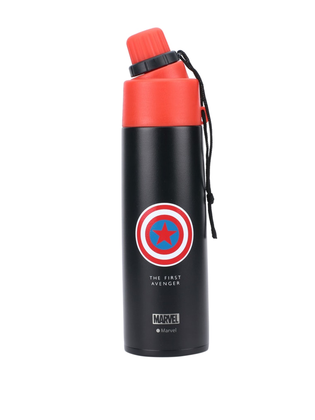 

Marvel Boys Black & Blue Printed Avenger Stainless Steel Water Bottle 500 ML