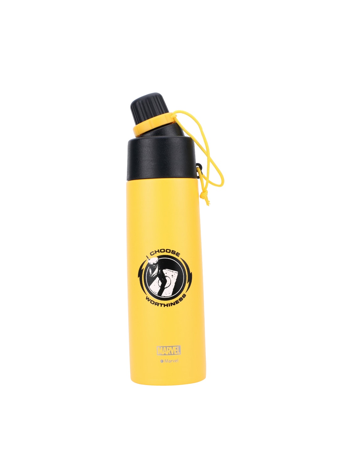 

Marvel Boys Yellow & Black Printed Stainless Steel Water Bottle 500 ML