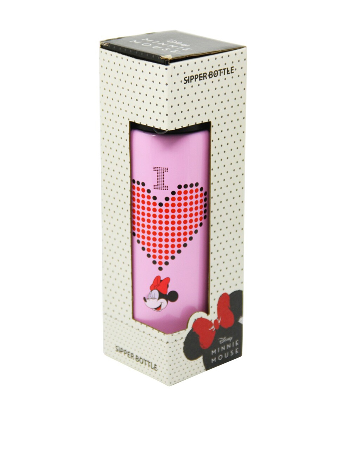 

Disney Girls Pink & Black Printed Stainless Steel Insulated Water Bottle 500 ML