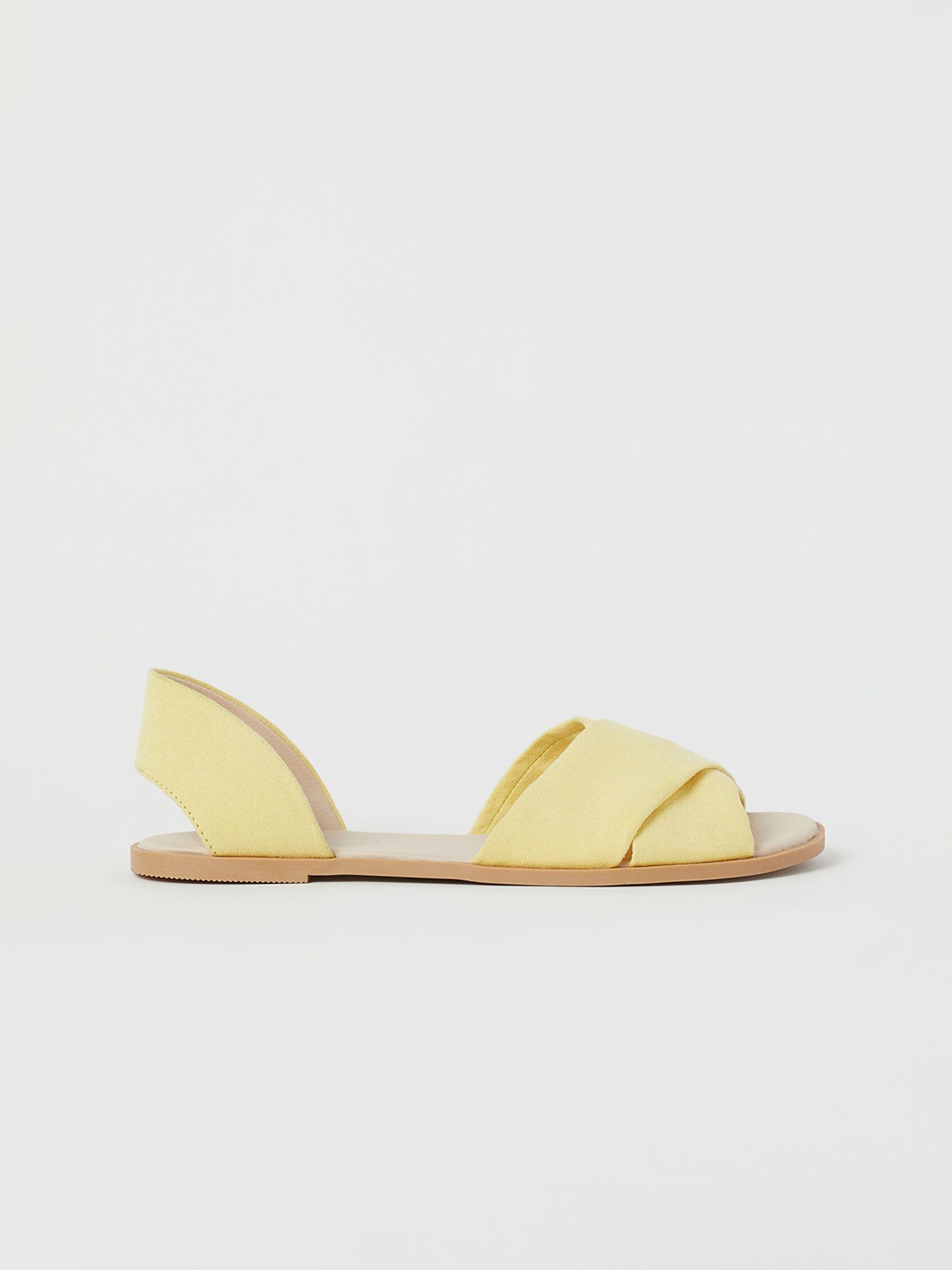 

H&M Women Yellow Solid Sandals
