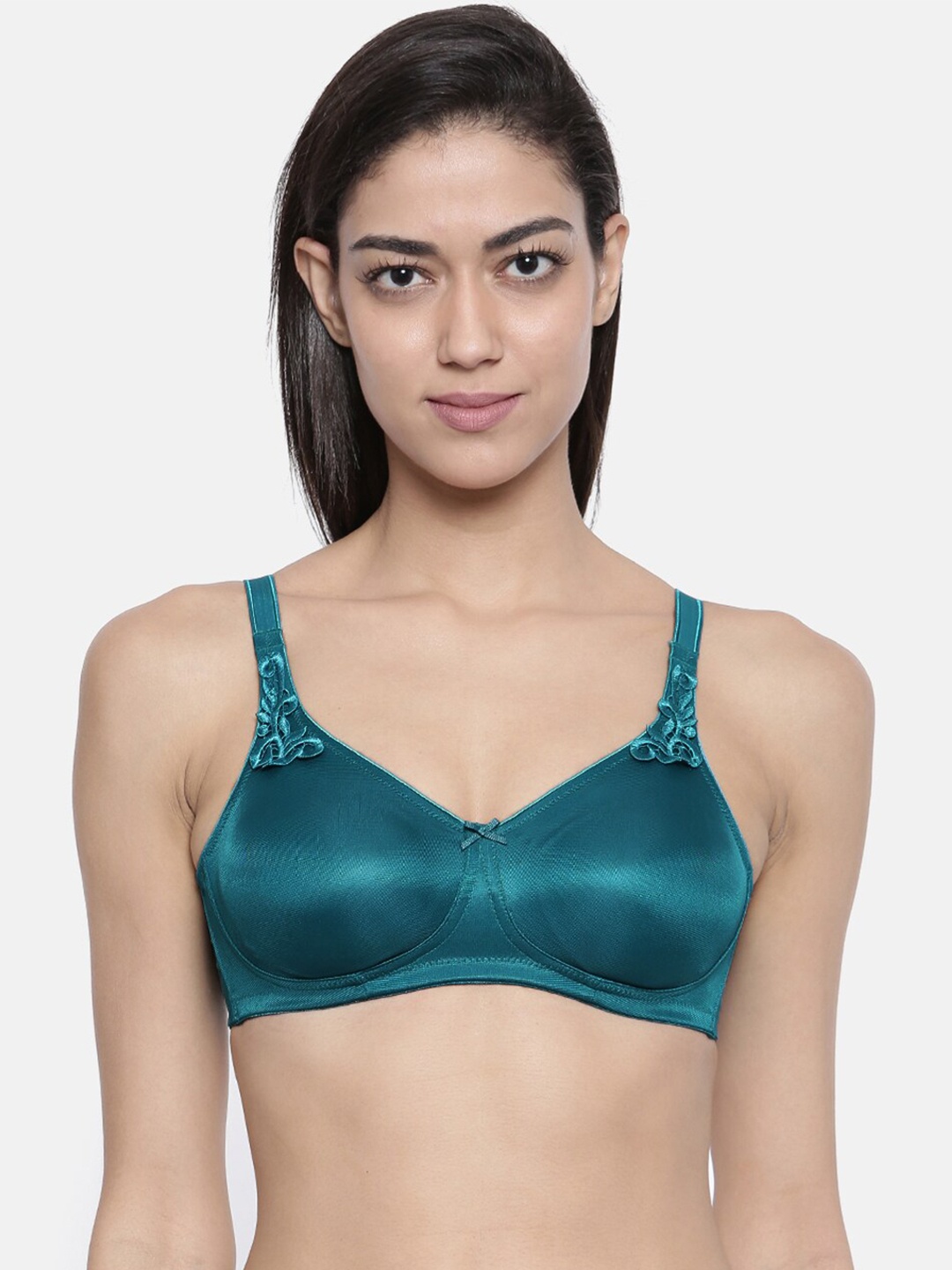 

Bitz Blue Solid Non-Wired Non Padded Minimizer Bra FM Bitz Ultra soft Minimiser Bra