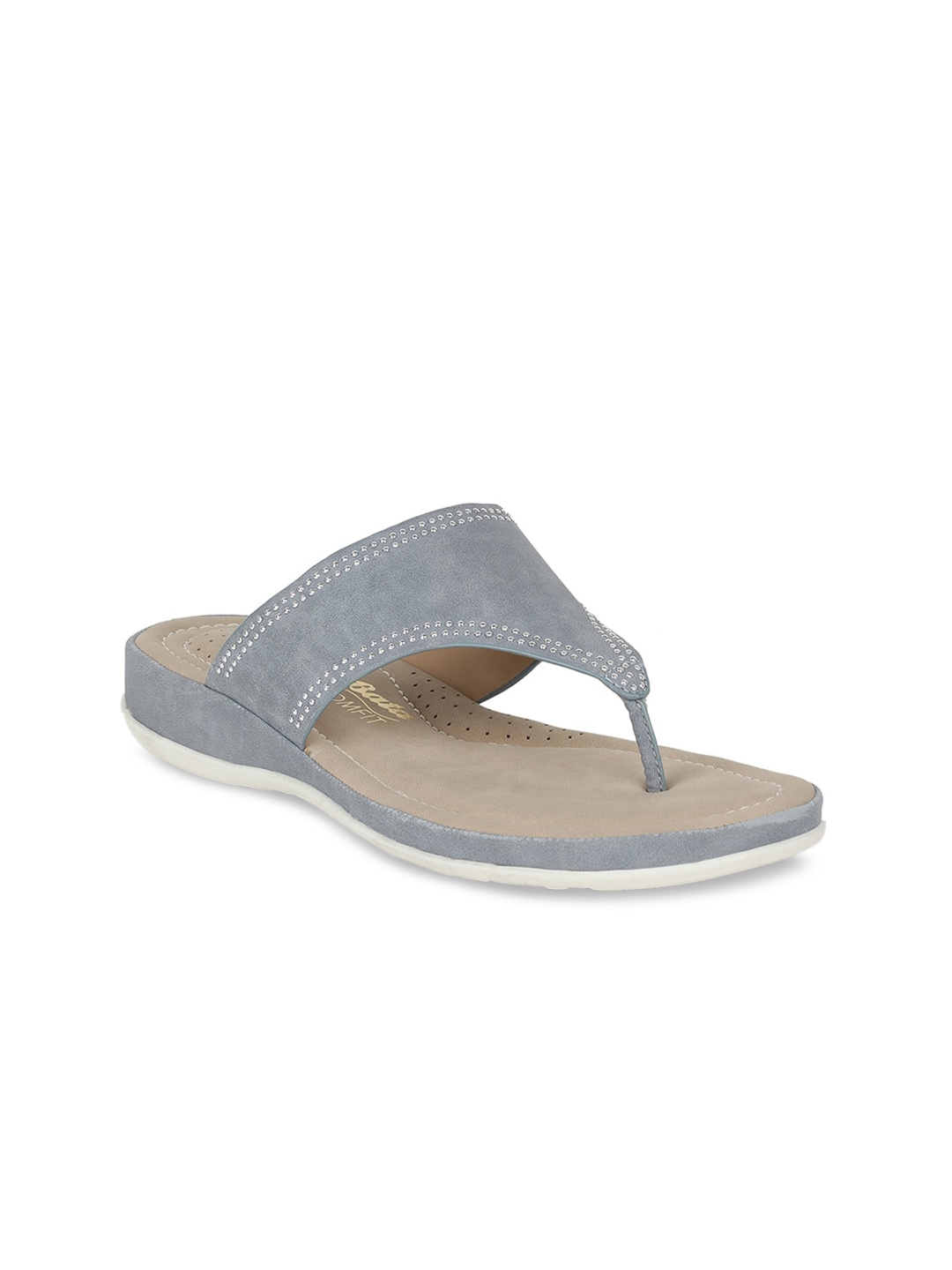 

Bata Women Blue Solid Sandals