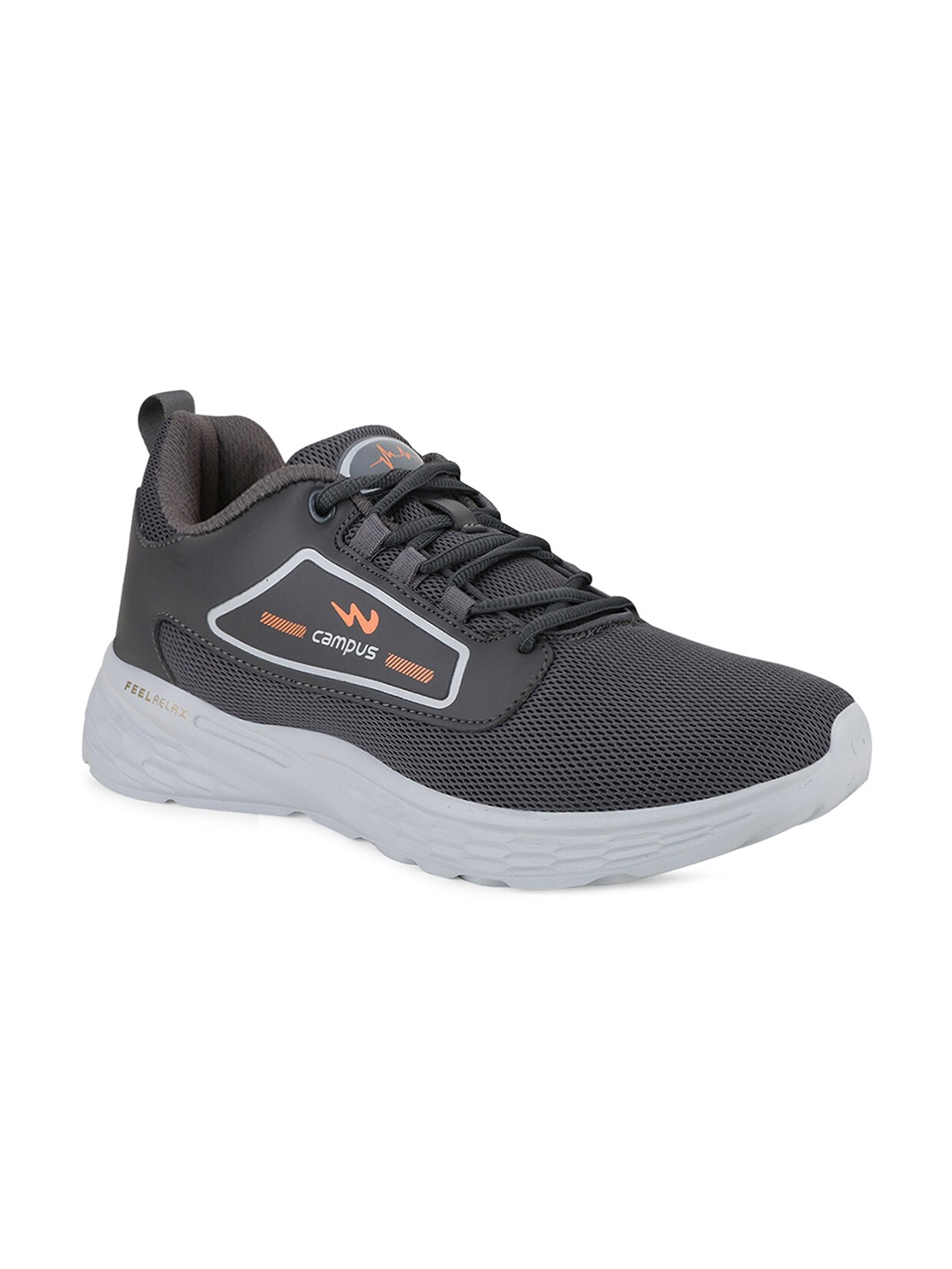 

Campus Men Grey Mesh Running Shoes