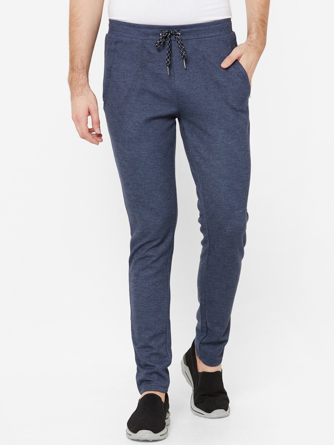 

Sweet Dreams Men Navy Blue Solid Straight-Fit Track Pants