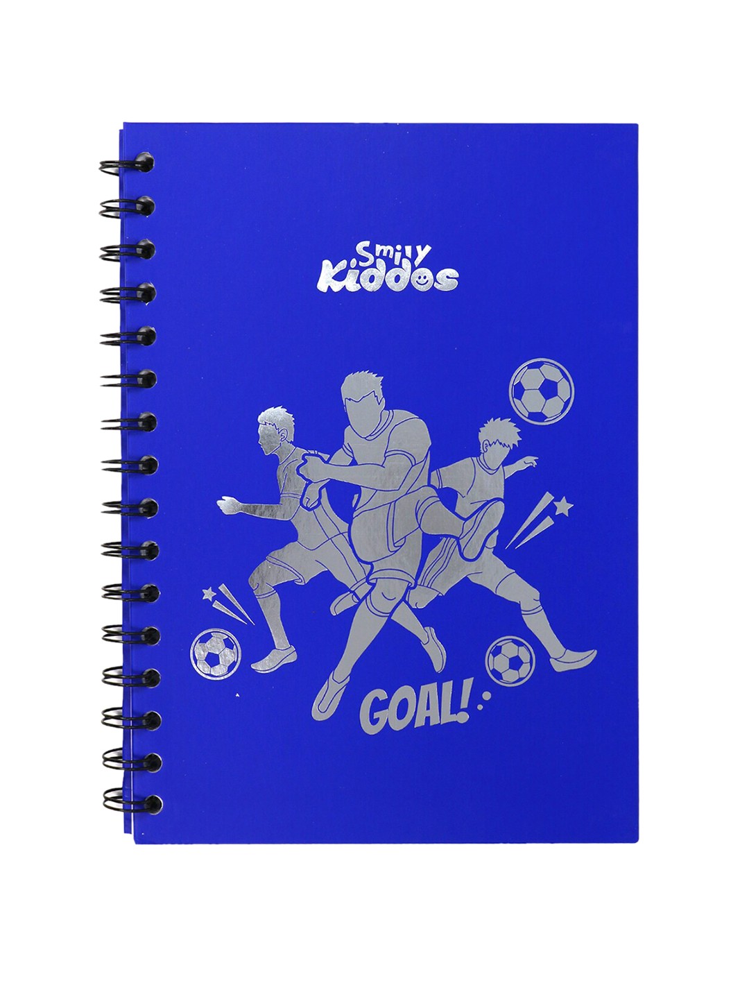 

Smily Kiddos Blue & Grey Spiral Soccer Printed Notebook