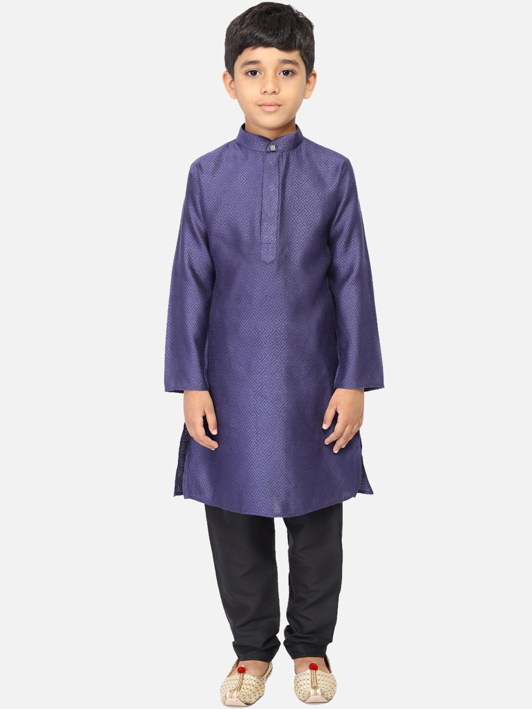 

TABARD Boys Blue Regular Straight Pure Cotton Kurta with Pyjamas