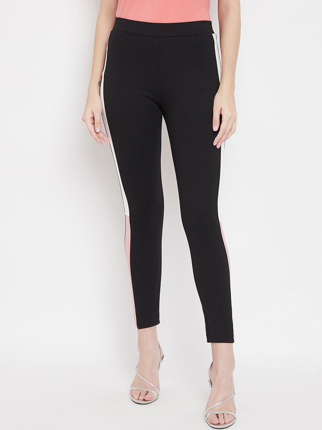 

Madame Women Black Solid Skinny-Fit Jeggings