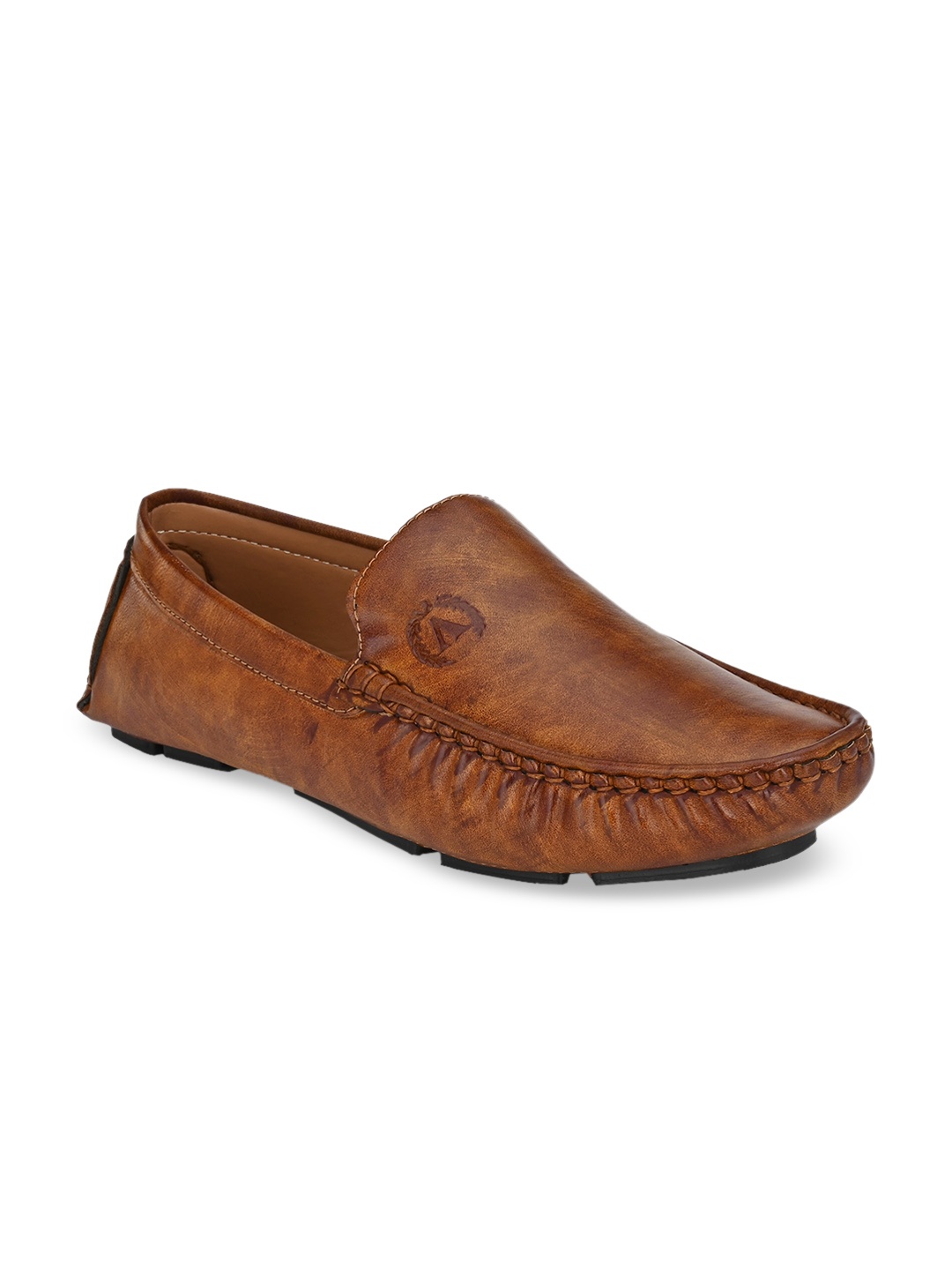 

AfroJack Men Tan Brown Driving Shoes