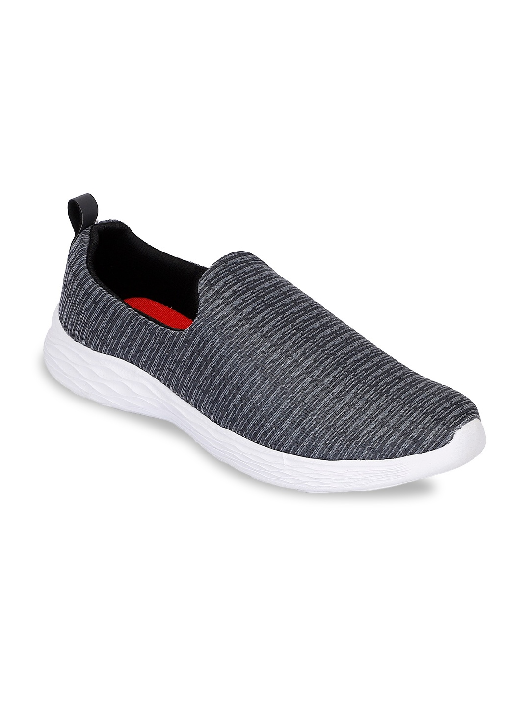 

Yuuki Men Grey Mesh Mid-Top Walking Shoes
