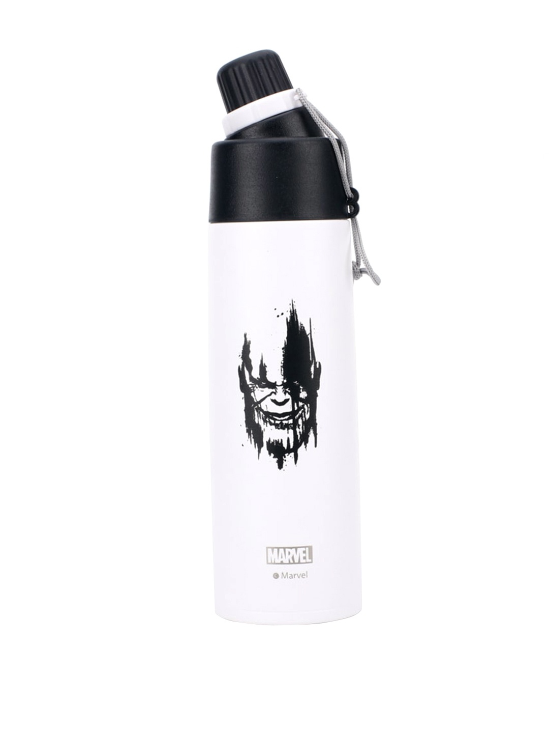 

Marvel Boys White & Black Avenger Printed Stainless Steel Flask Water Bottle