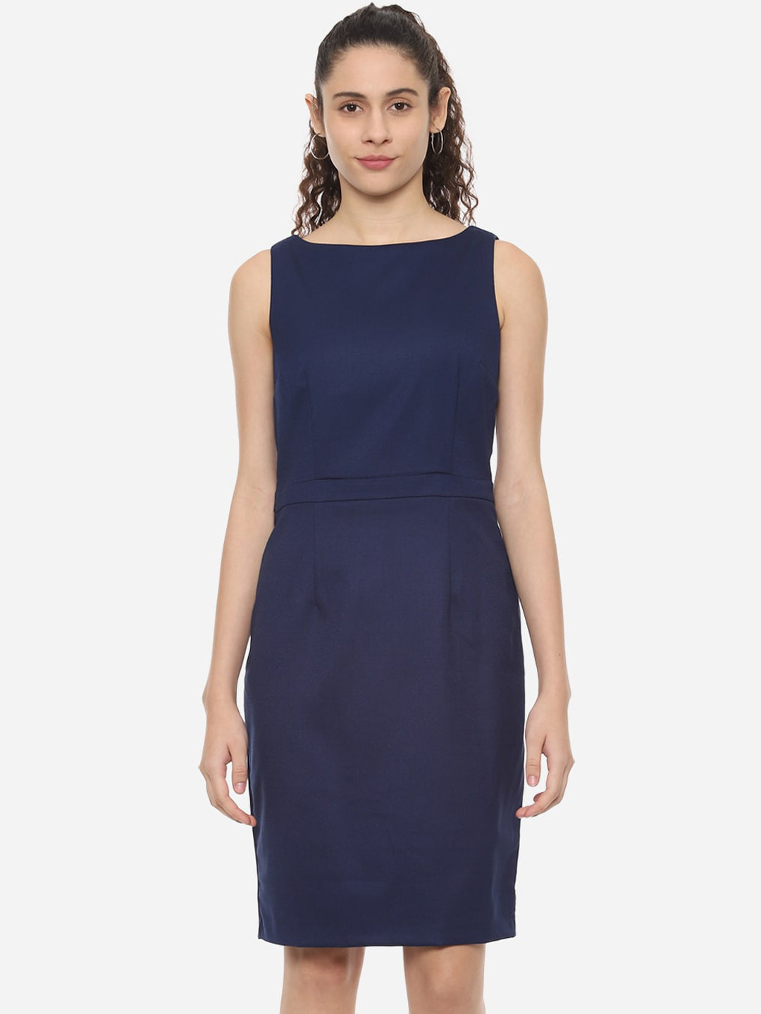 

Van Heusen Woman Navy Blue Sheath Dress