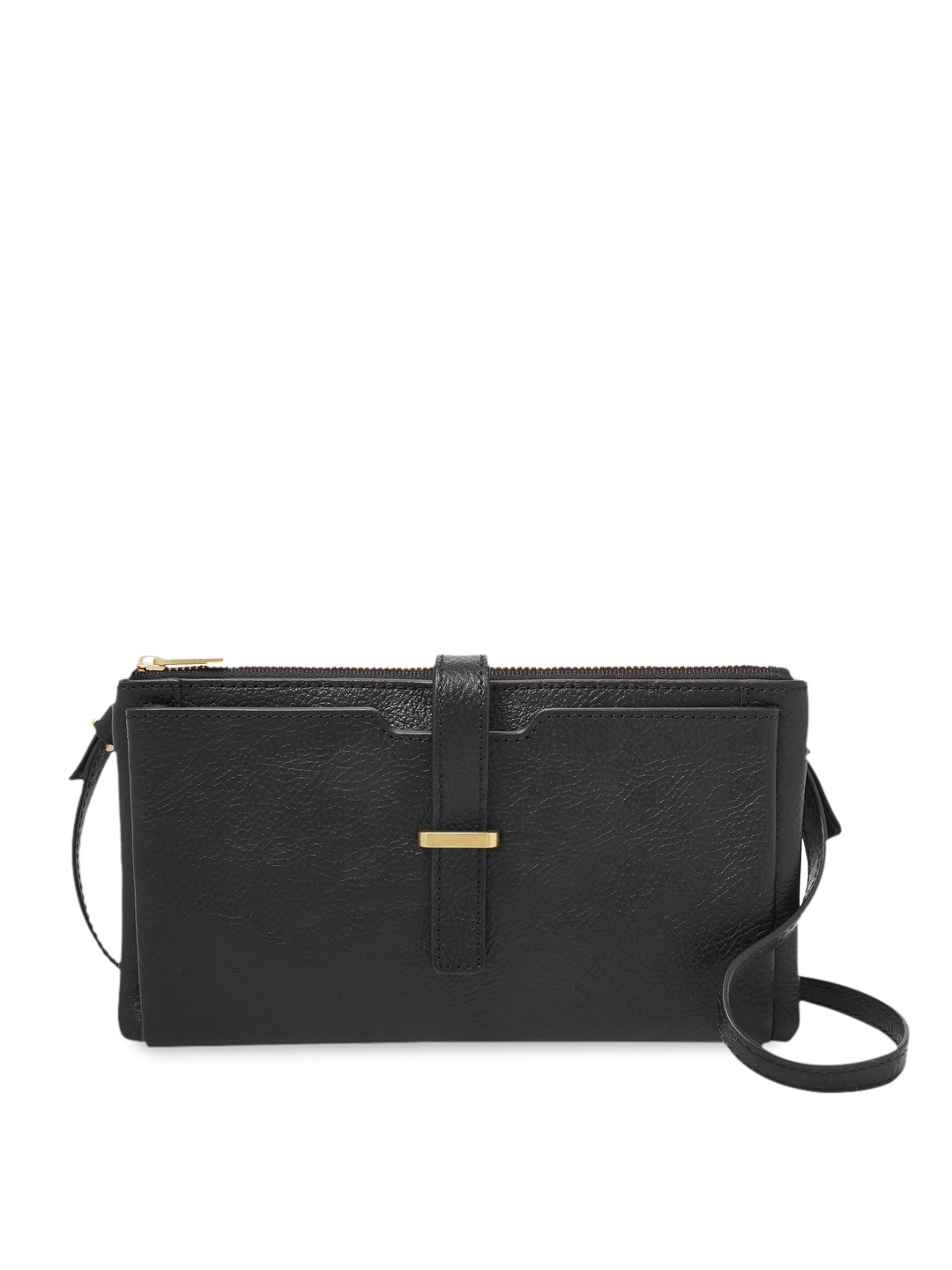 

Fossil Black Solid Sling Bag