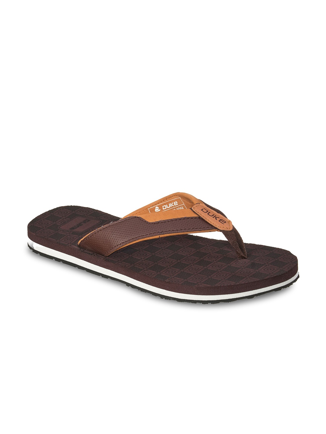 

Duke Men Brown & White Thong Flip-Flops