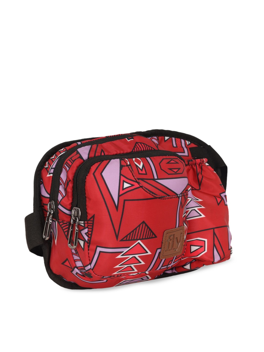 

Fly Fashion Unisex Red & Pink Printed Waist Pouch