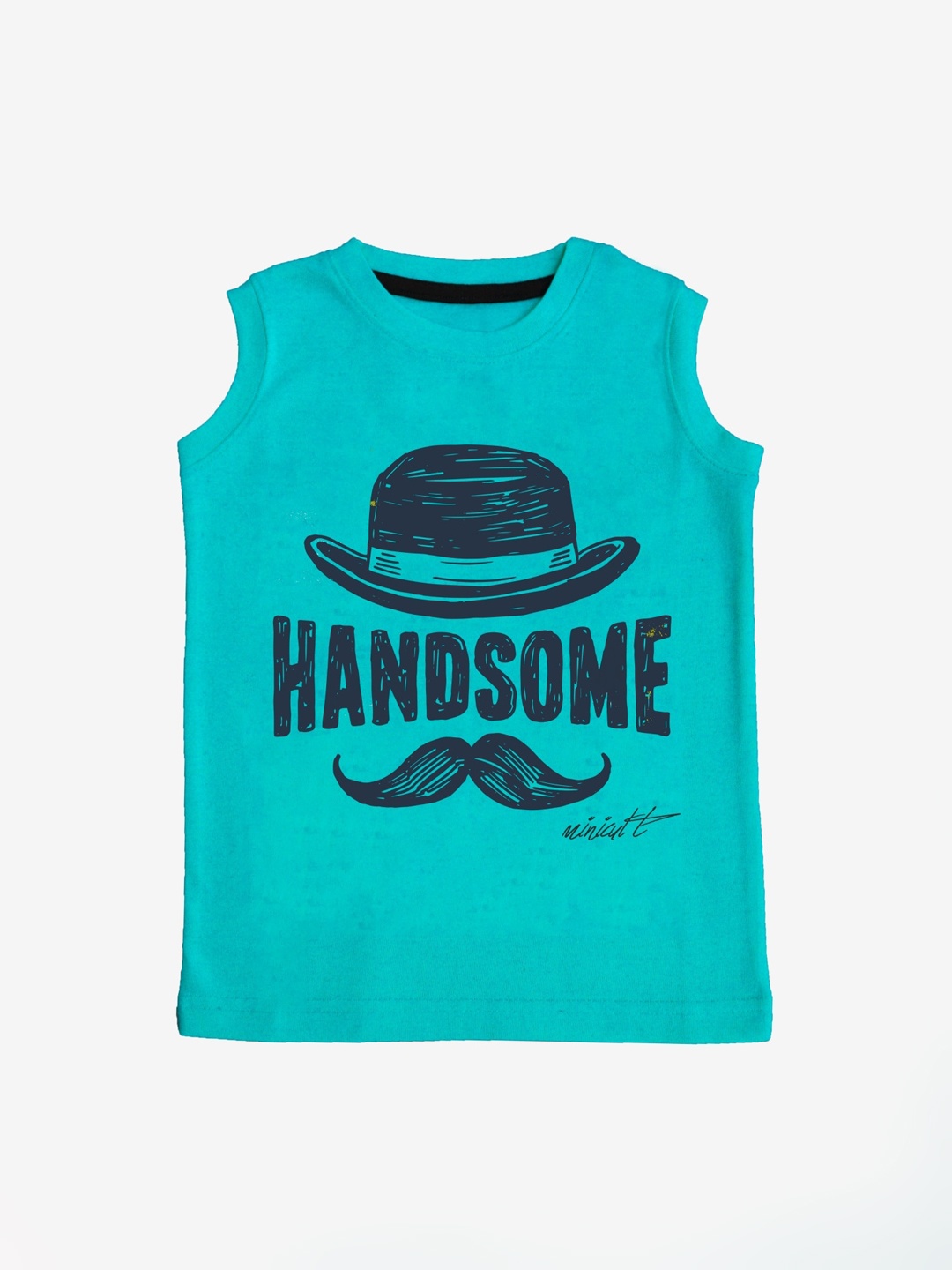 

x2o Kids Turquoise Blue Printed Pure Cotton Innerwear Vest VEST_P_12-18MTS, Assorted
