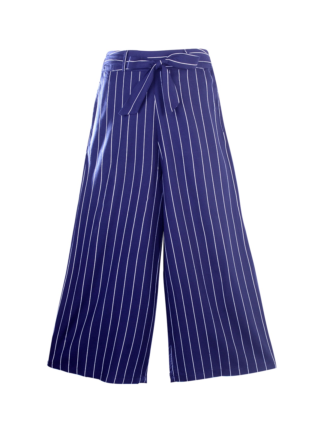 

Hunny Bunny Girls Navy Blue & White Striped Cotton Lounge Pants