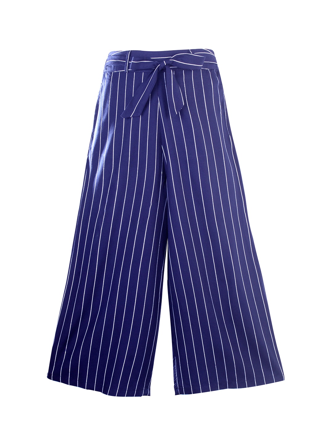 Hunny Bunny Girls Navy Blue Striped Cotton Lounge Pants
