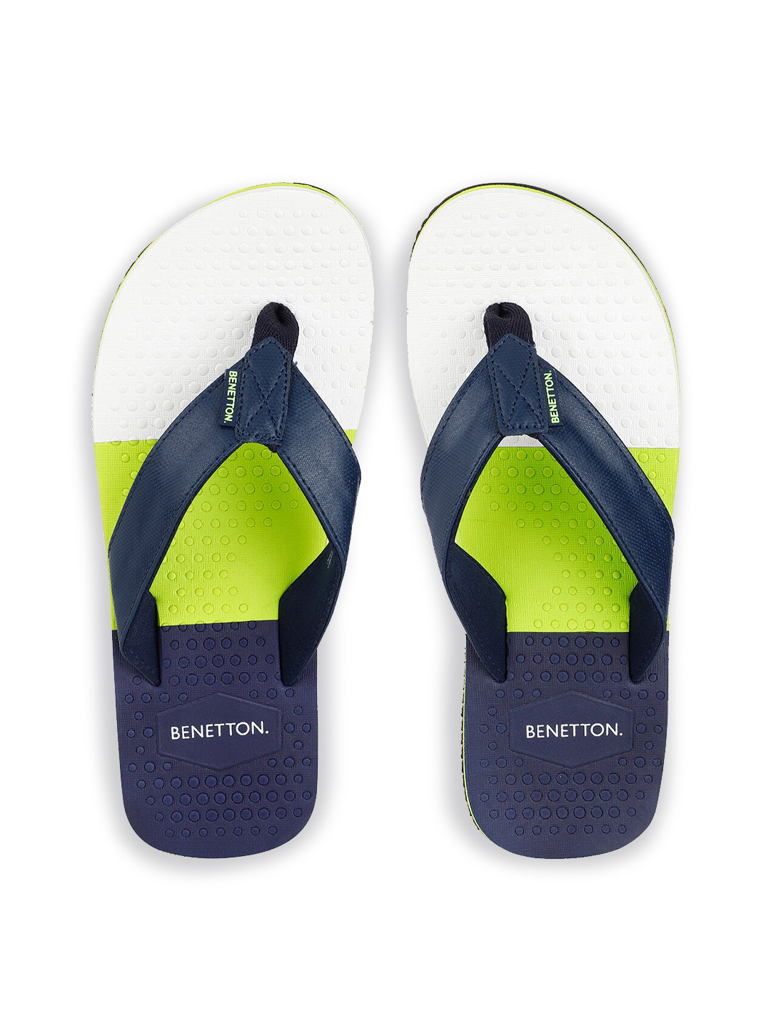 

United Colors of Benetton Men Navy Blue & Thong Flip Flops