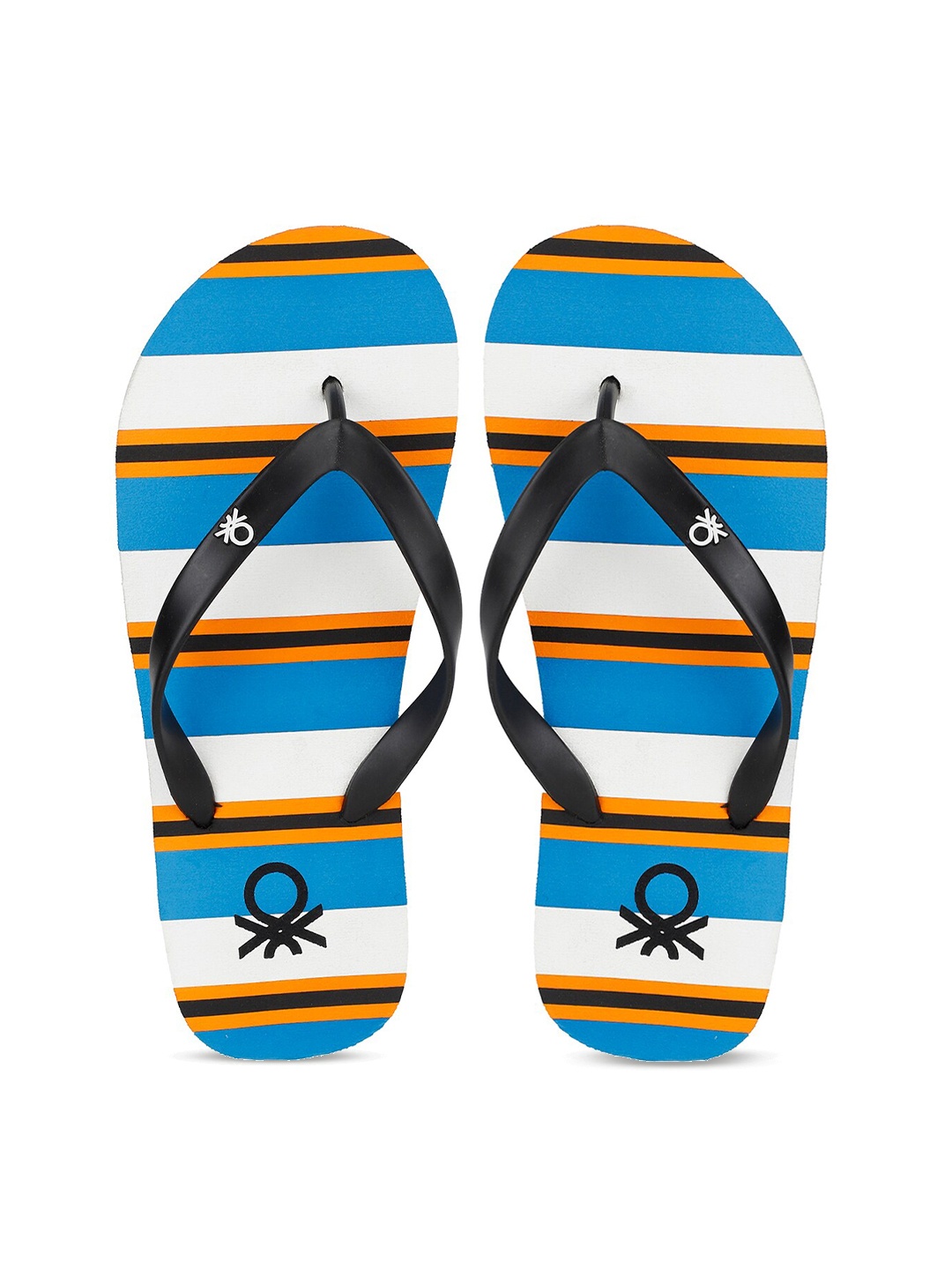 

United Colors of Benetton Men Black Flip Flops