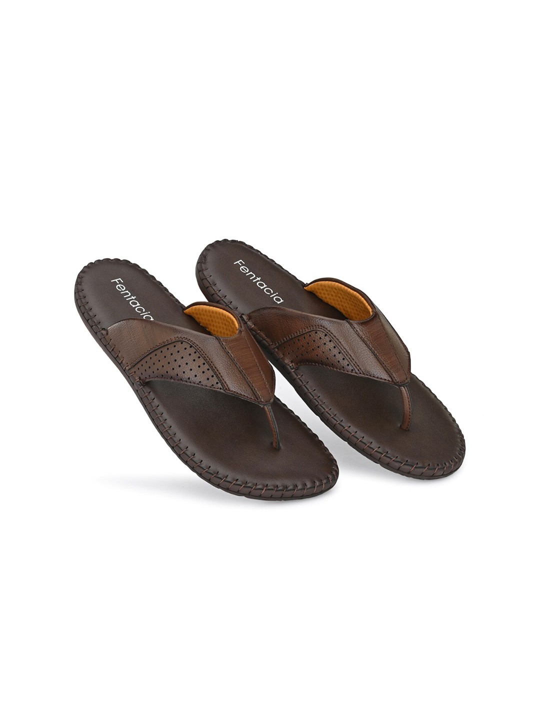 

Fentacia Men Brown Comfort Sandals