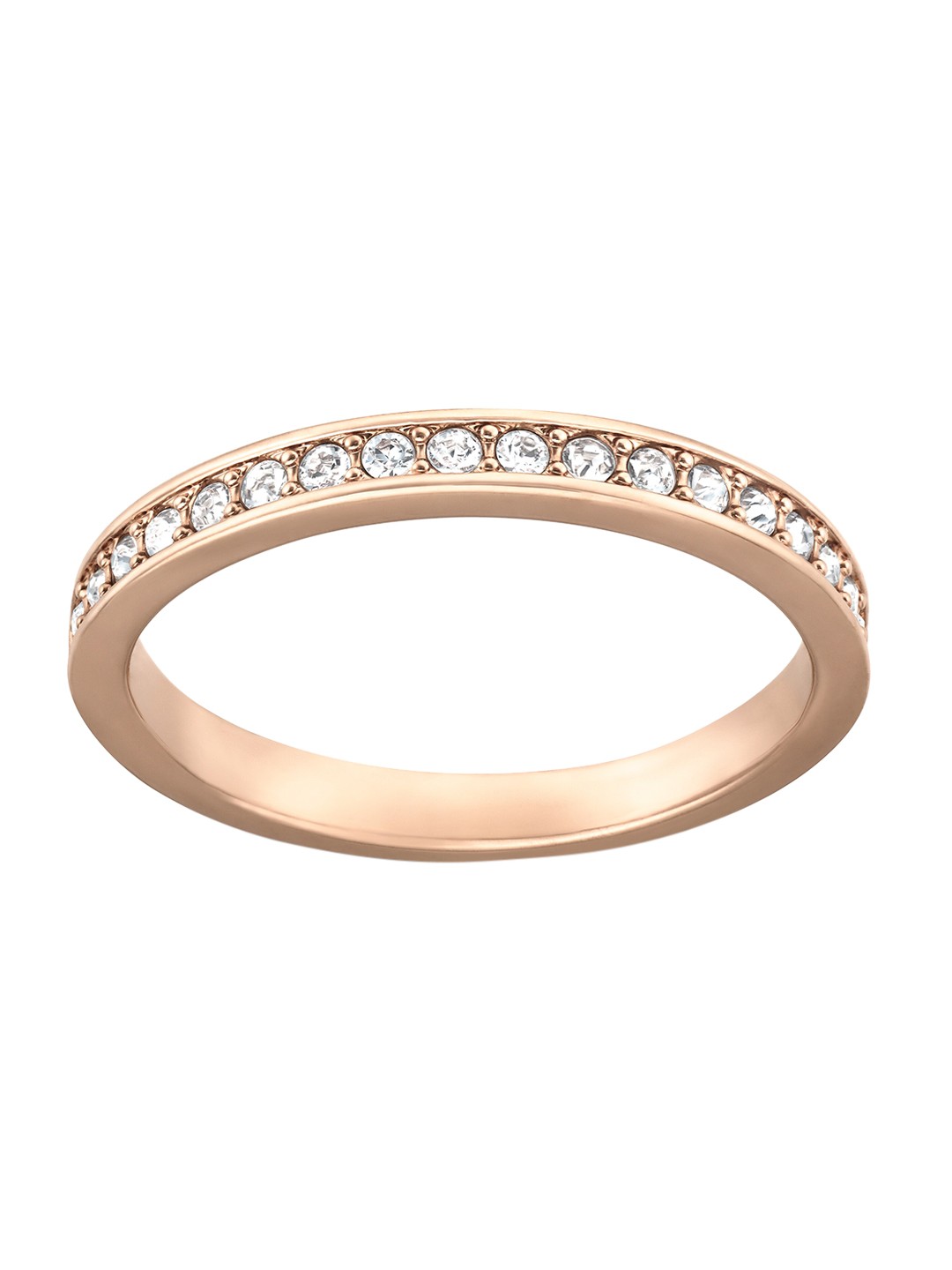 

SWAROVSKI Rose Gold-Plated White Crystal-Studded Finger Ring