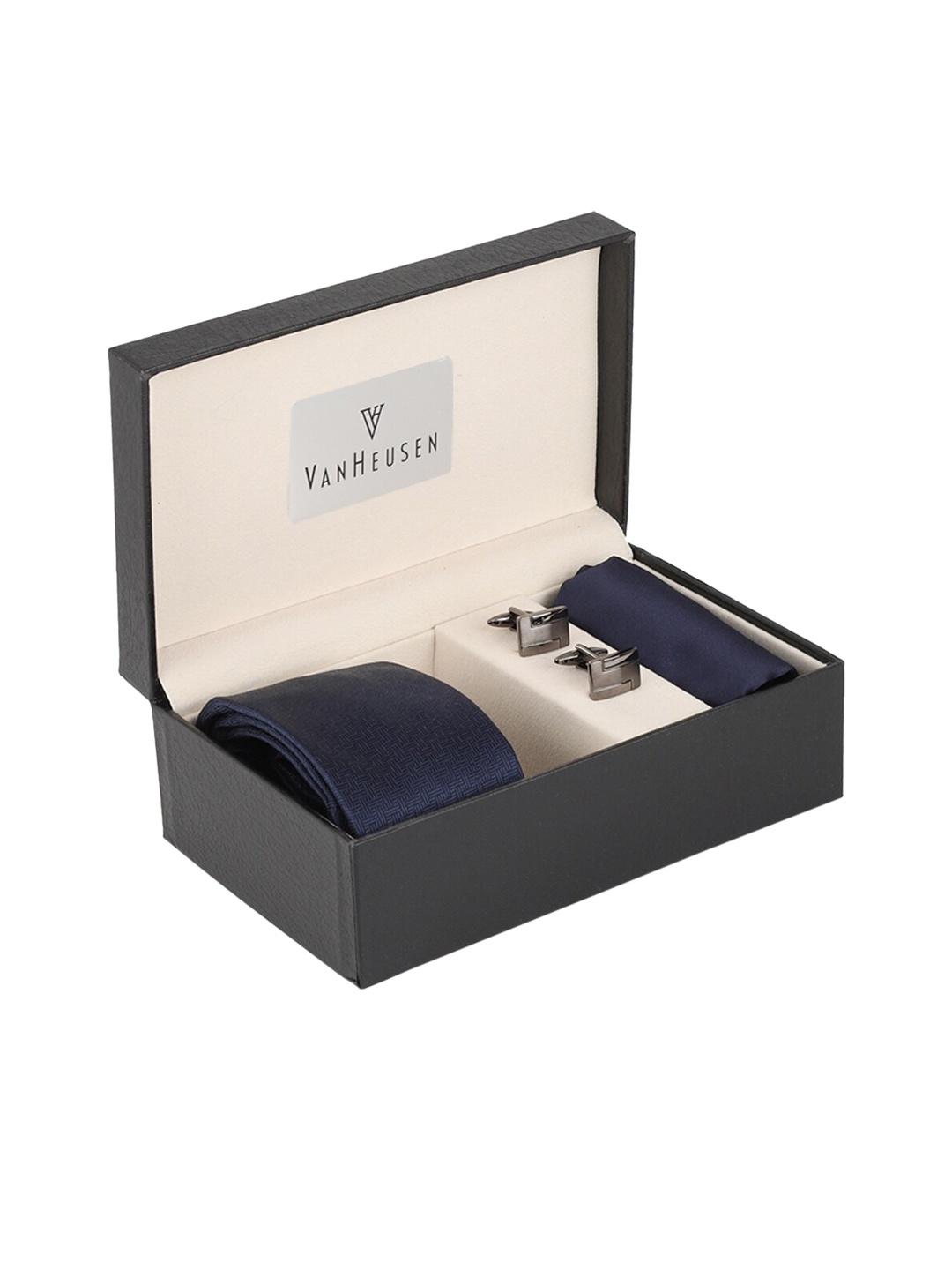 

Van Heusen Men Navy-Blue Solid Accessory Gift Set