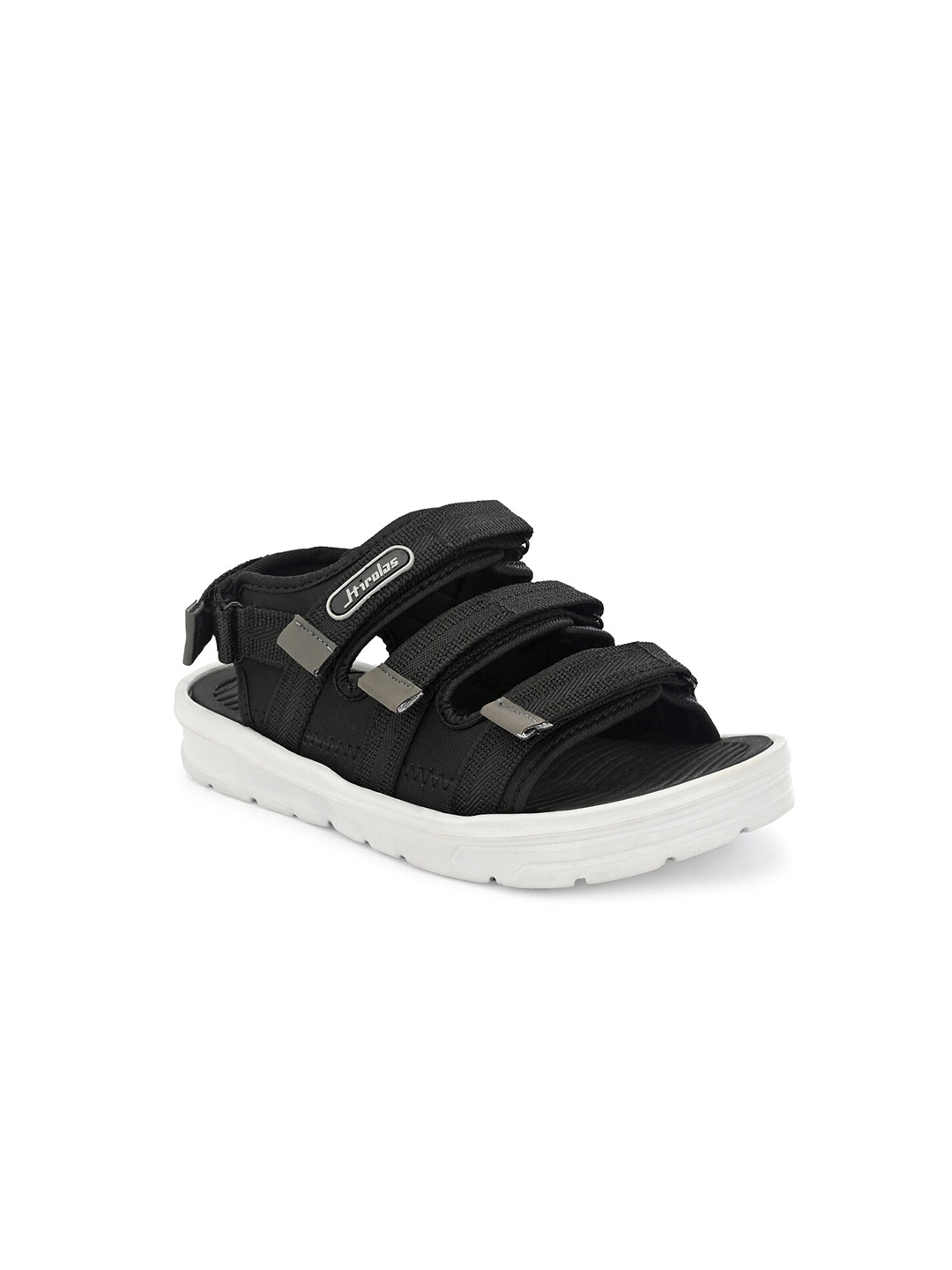 

HIROLAS Men Black Sports Sandals
