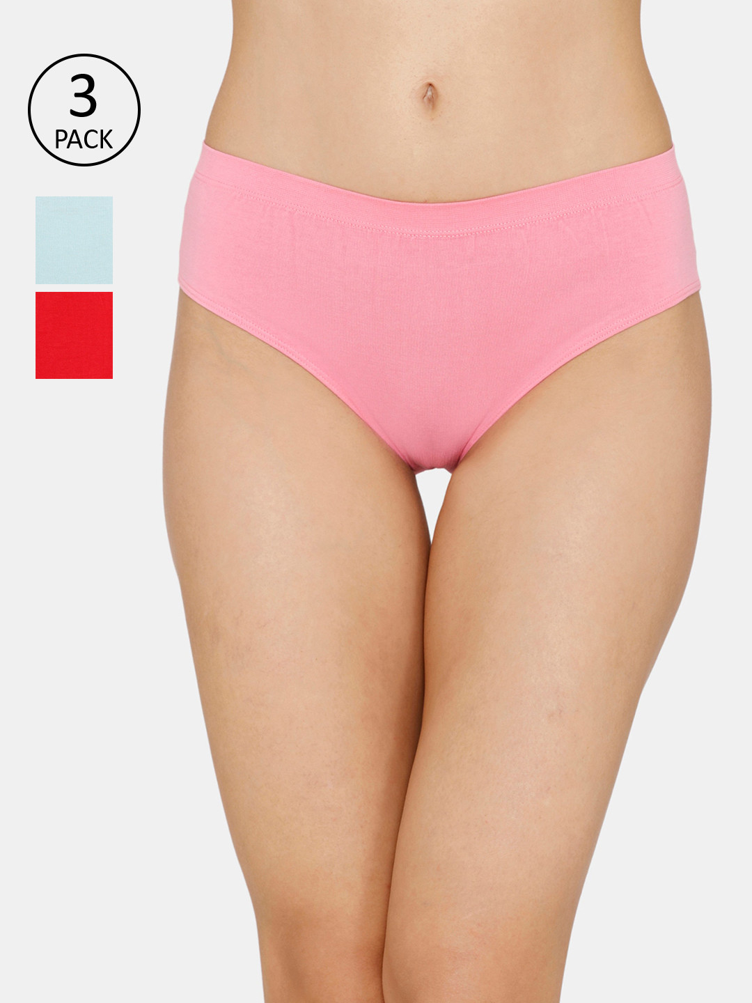 

Zivame Women Pack Of 3 Assorted Hipster Briefs-ZI2385FASH
