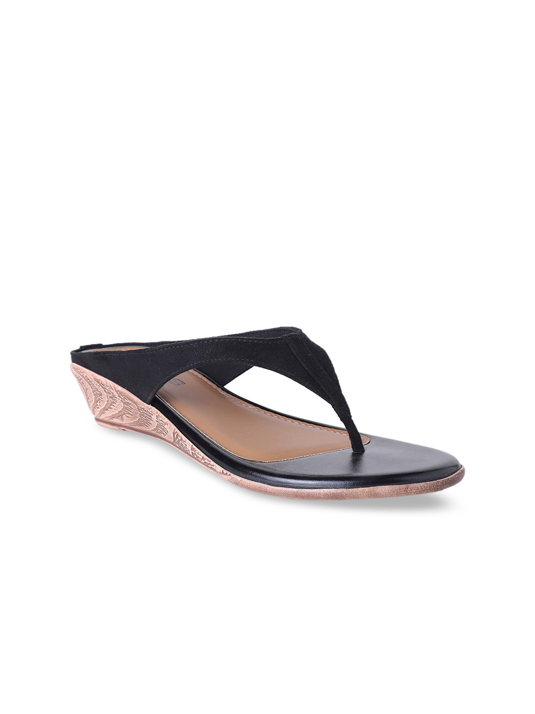 

SOLES Women Black Solid Wedge