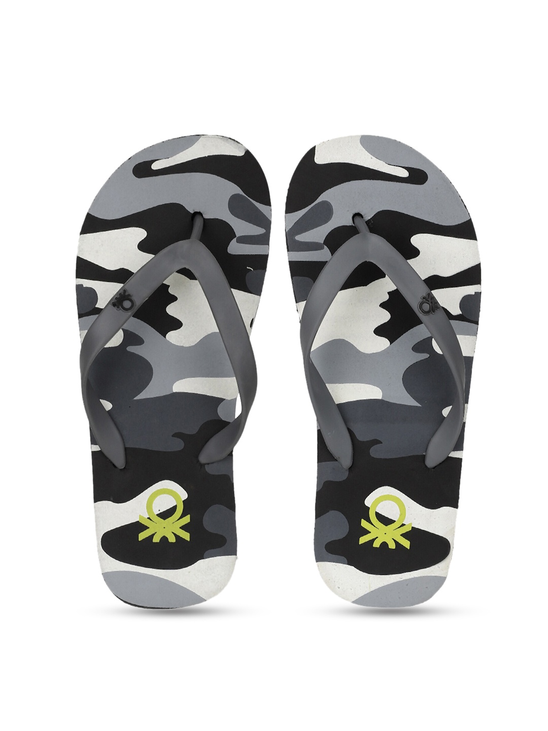 

United Colors of Benetton Men Grey Flip Flops