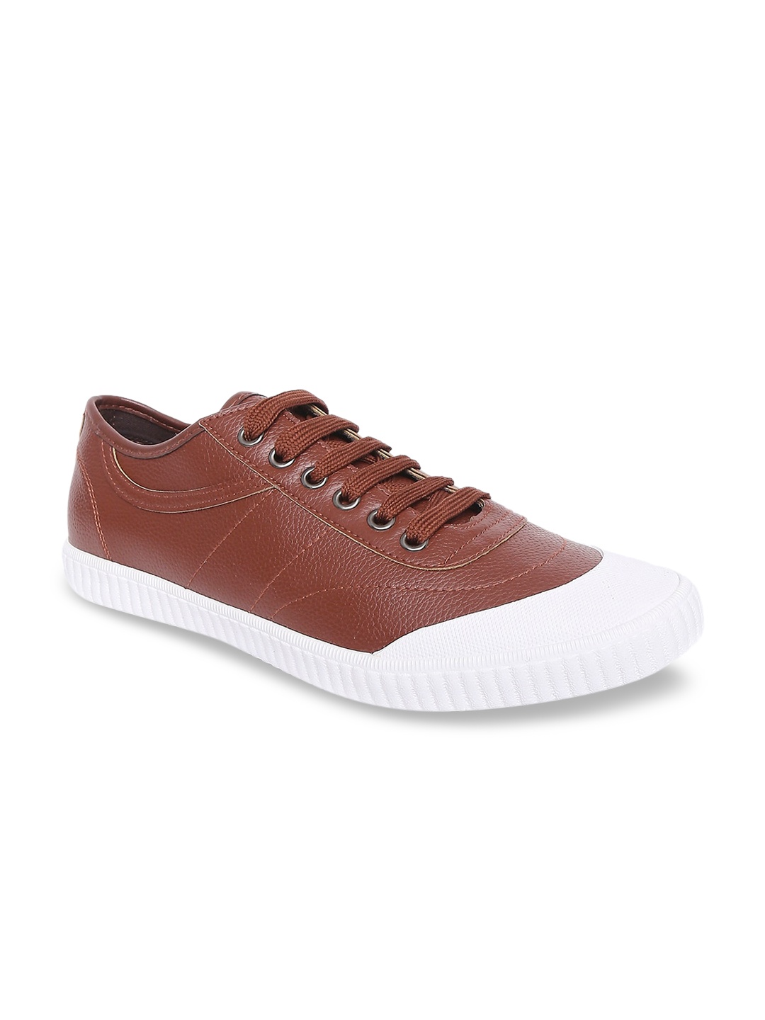 

BYFORD by Pantaloons Men Brown Leather Sneakers
