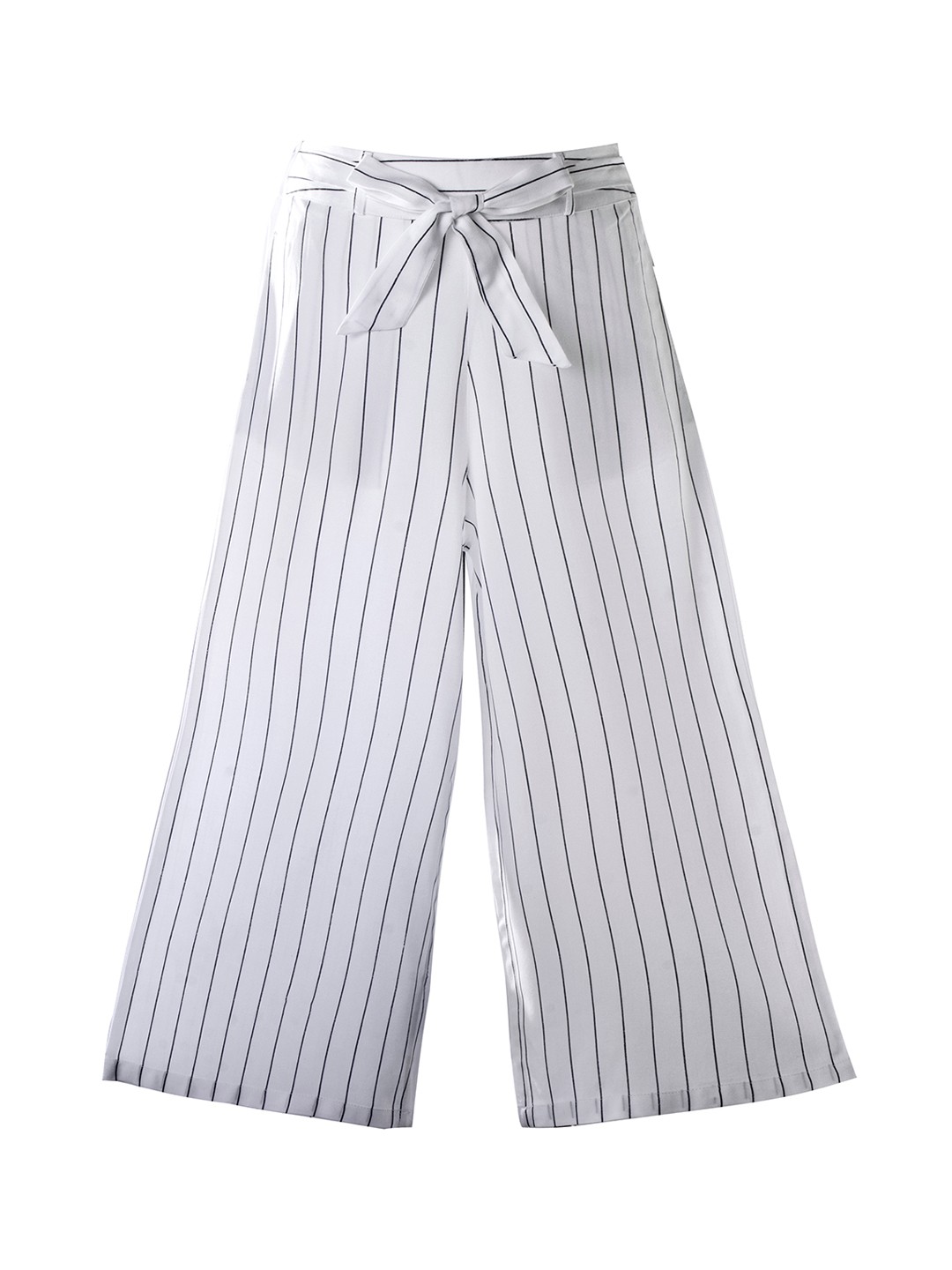 

Hunny Bunny Girls White Striped Parallel Trousers