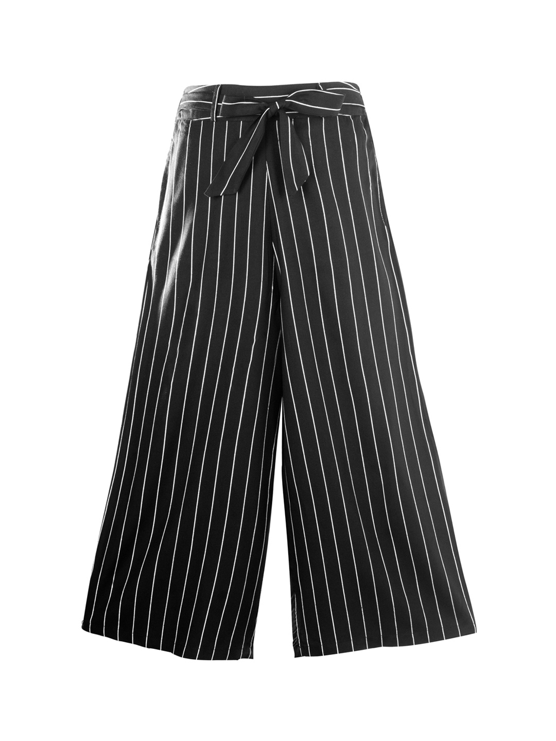 

Hunny Bunny Girls Black & White Striped Cotton Lounge Pants