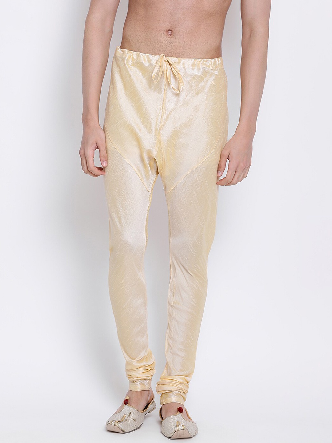 

Sanwara Men Gold Toned Solid Churidar
