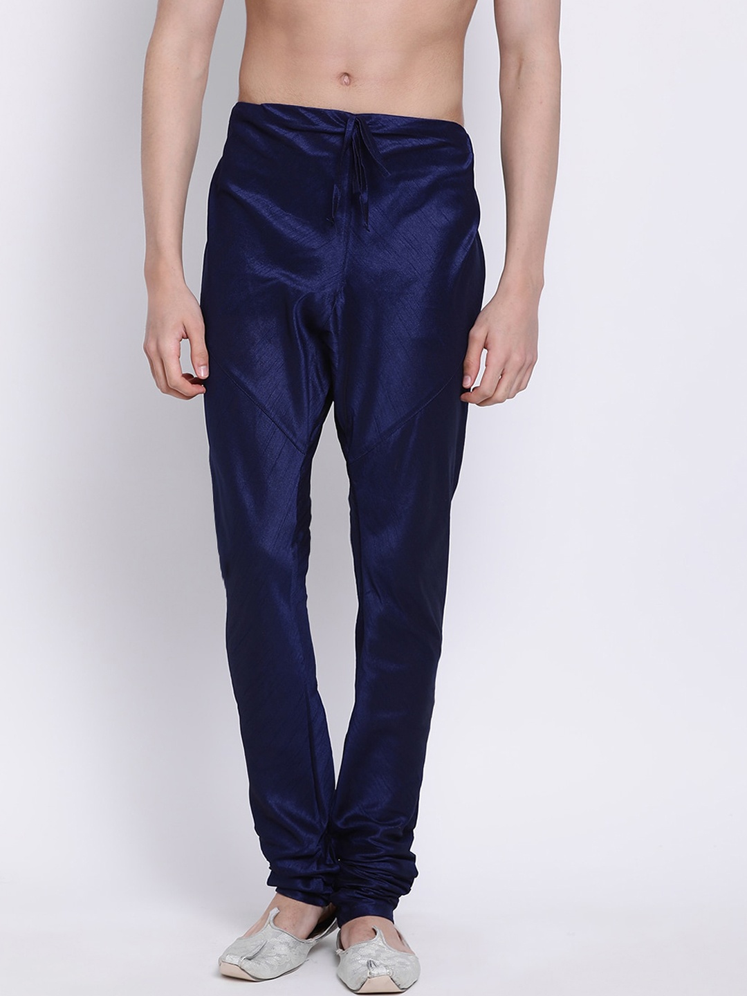 

Sanwara Men Blue Solid Relaxed-Fit Churidar