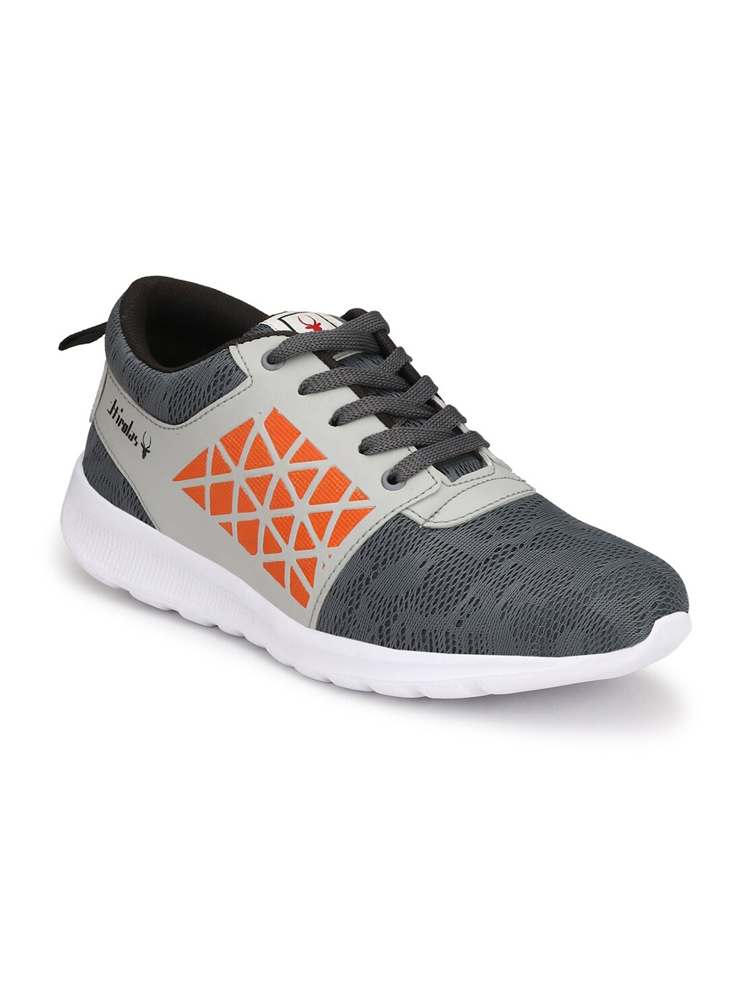

HIROLAS Men Grey Textile Running Shoes