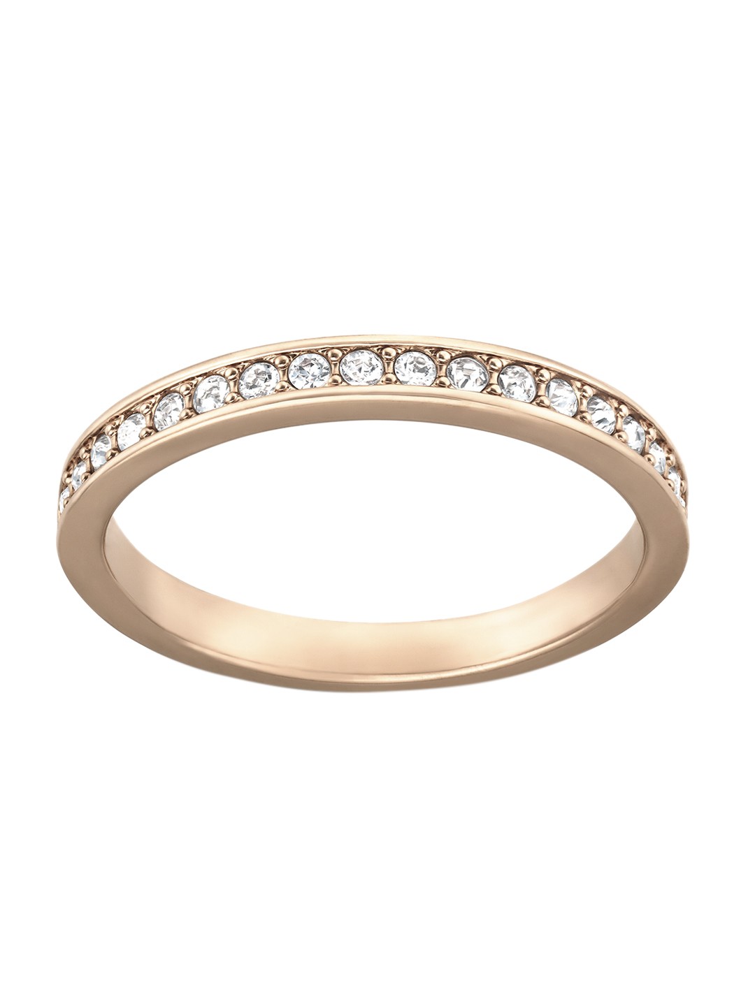 

SWAROVSKI Rose Gold-Plated & White Stone-Studded Rare Finger Ring