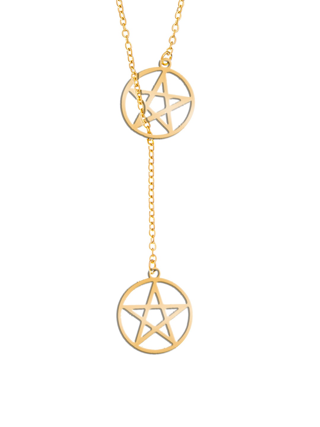 

Moon Dust Womens Gold Plated Stylish Designer Contemporary Geometric Pendent