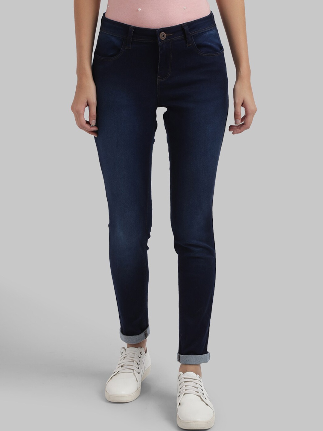 

Parx Women Blue Skinny Fit Light Fade Jeans