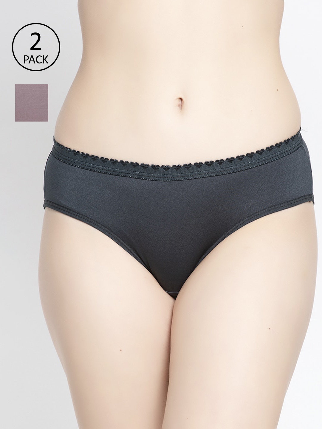 

GRACIT Women Pack of 2 Assorted Seamless Briefs PW28-04-17