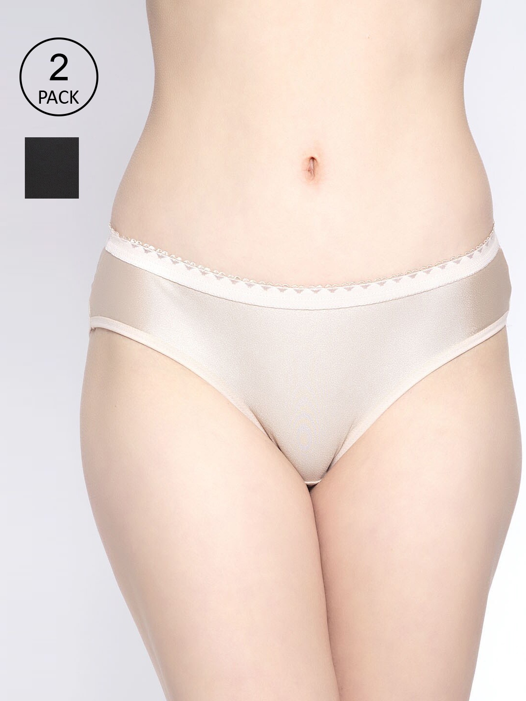 

GRACIT Women Pack of 2 Assorted Seamless Briefs PW28-01-28-S