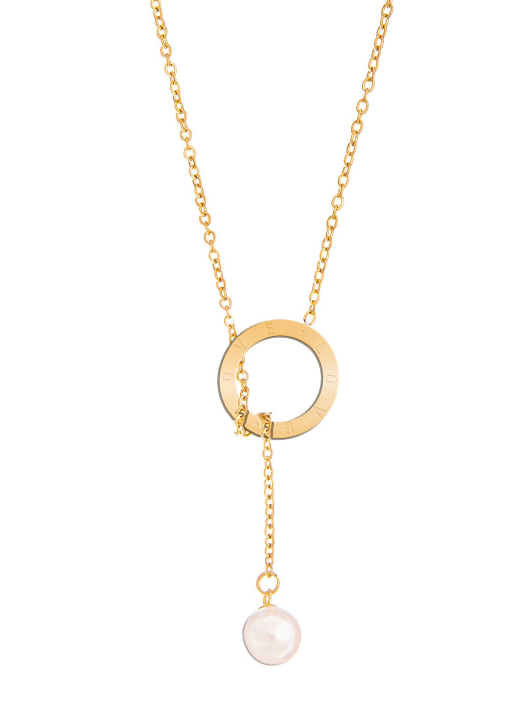 

Moon Dust Gold-Toned Gold Plated Geometric Contemporary Pendent