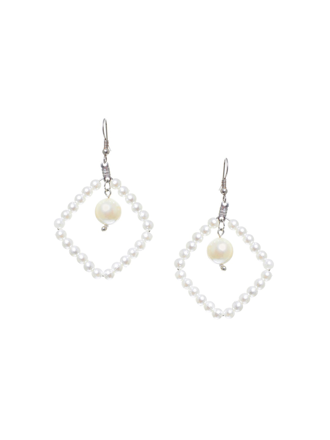 

FabAlley Silver-Plated Contemporary Drop Earrings