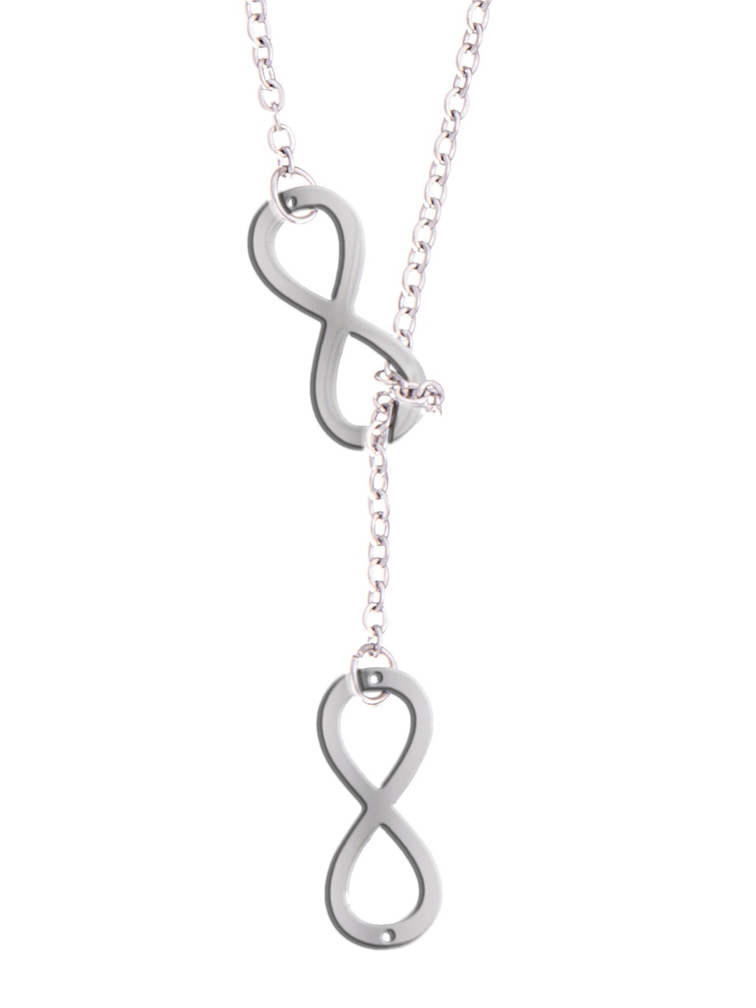 

Moon Dust Women's Silver Plated Stylish Designer Adjustable Infinity Pendant